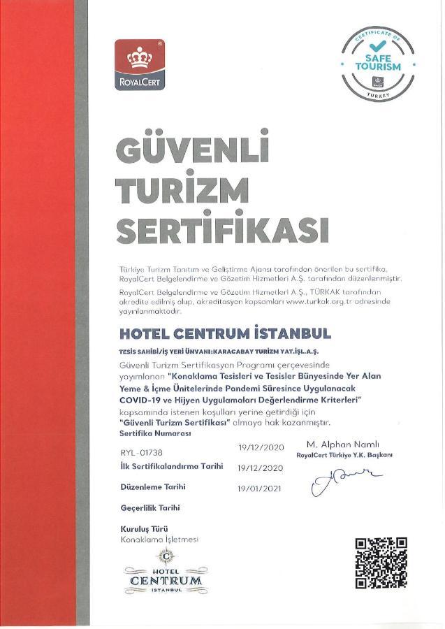 Hotel Centrum Истанбул Екстериор снимка